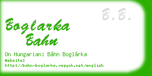 boglarka bahn business card